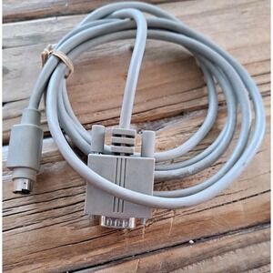 Vintage Unbranded Mini 8 Pin Male DB 9 Serial Cable for Macintosh